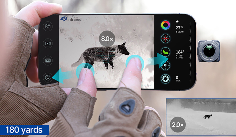Xinfrared XH09 Thermal Camera and Monocular Android or iOS サーマルカメラ ナイトビジョン ミニカメラ 赤外線 ハンティングカメラ InfiRayセンサー